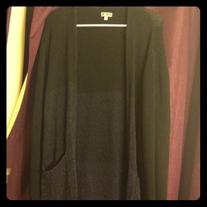 Long Sweater Black to Purple Ombre style